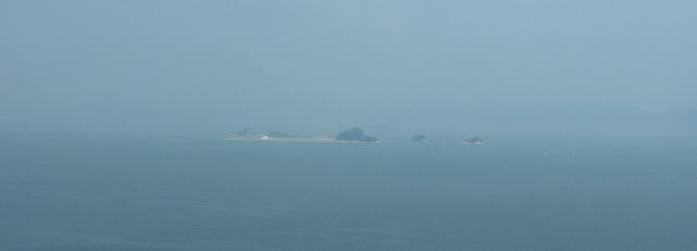 県道34号線より小島群をパチリ